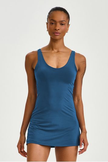 VESTIDO MACAQUINHO UV AZUL BLUE JEANS