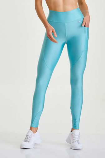 LEGGING ATLETIKA GLOW COM BOLSO AZUL TURQUESA