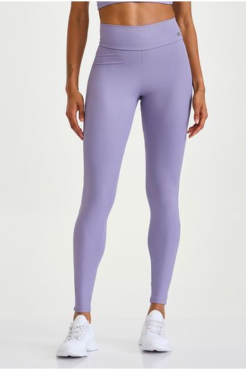 LEGGING CANELADA COM LEVANTA BUMBUM LILÁS ALFAZEMA