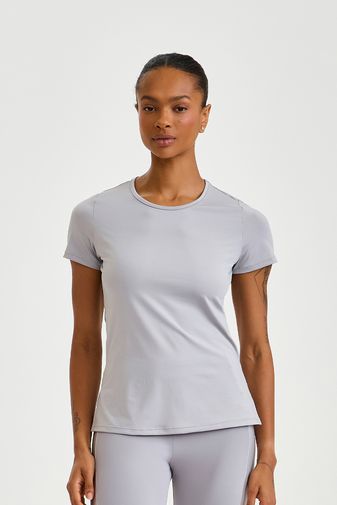 BLUSA BLOCKSUNDRY COM ABERTURA NA LATERAL CINZA CROMO