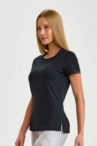 BLUSA BLOCKSUNDRY COM ABERTURA NA LATERAL PRETO