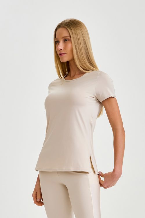 BLUSA BLOCKSUNDRY COM ABERTURA NA LATERAL OFF WHITE