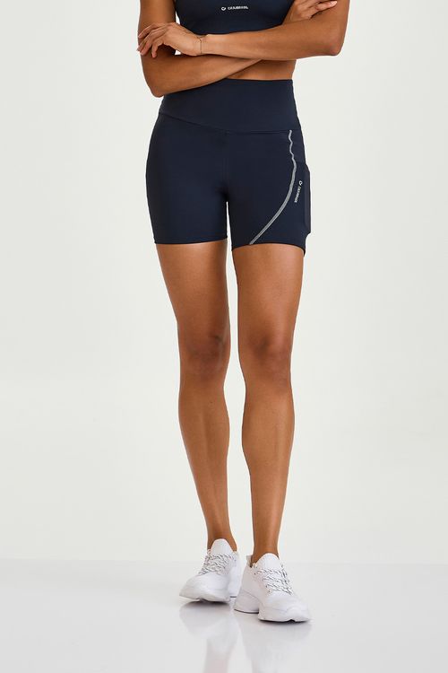 SHORT NY COM BOLSO PRETO