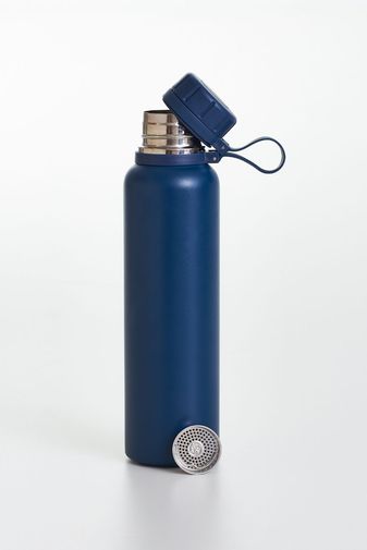 GARRÁFA TÉRMICA COM INFUSOR DE BEBIDAS AZUL MARINHO