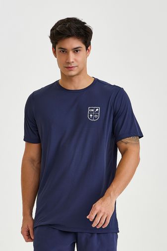 CAMISETA MASCULINA BRASÃO CAJUBRASIL AZUL MARINHO