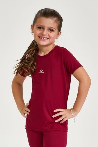 BLUSA INFANTIL RESPIRÁVEL VERMELHO CARMIM