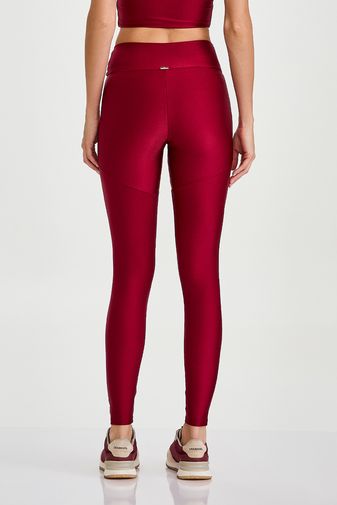 LEGGING GLOW COM BOLSO VERMELHO CARMIM