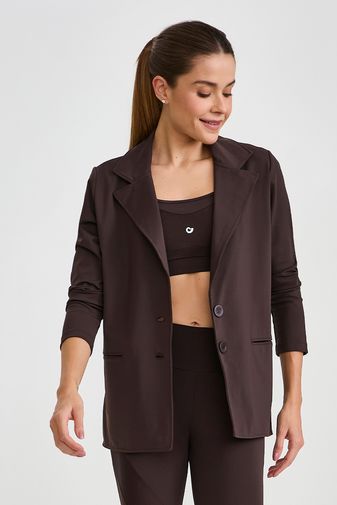 BLAZER NY MARROM COFFEE