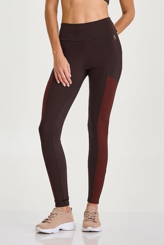 LEGGING NY COM TEXTURA MARROM COFFEE