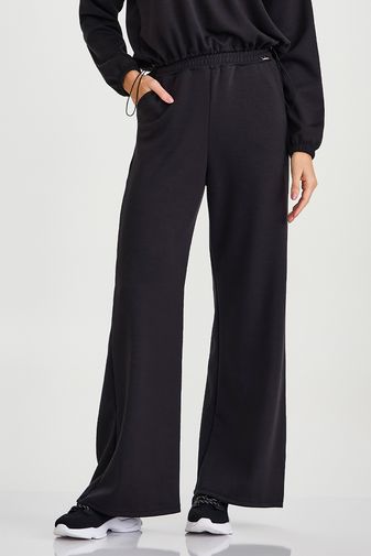 CALÇA MOLETOM COM BOLSO PRETO