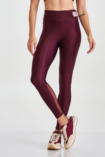 LEGGING ATLETIKA BOLSO CÓS VINHO BAROLO