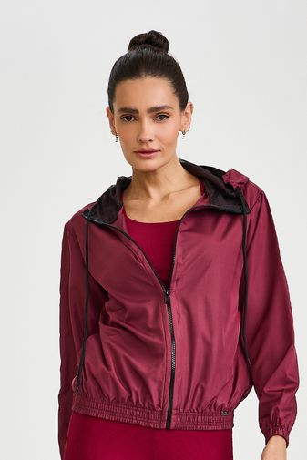 CORTA-VENTO COM BOLSOS VINHO BAROLO