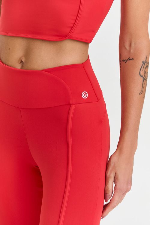 LEGGING ADAPTIV COM COMPRESSÃO VERMELHO MORANGO