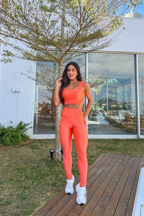 LEGGING ENERGY ADAPTIV COM BOLSOS LARANJA FLOW