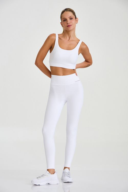 LEGGING ALTA COBERTURA CLÁSSICA BRANCO CAJUBRASIL