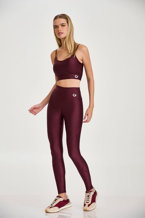 LEGGING ATLETIKA RECORTES CLASSICA VINHO BAROLO
